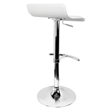 Load image into Gallery viewer, Artiss Set of 2 PU Leather Wave Style Bar Stools - White