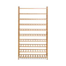 Load image into Gallery viewer, Artiss 10-Tier Bamboo Shoe Rack Wooden Shelf Stand Storage Organizer