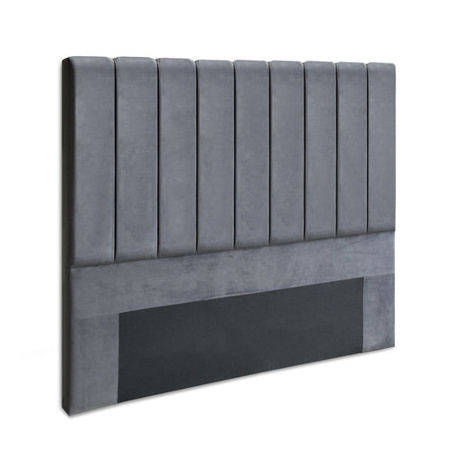 Artiss Double Size Bed Head Headboard Bedhead Bed Frame Base VELA Grey Fabric