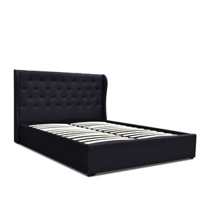 Artiss Queen Size Gas Lift Bed Frame - Charcoal