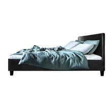 Load image into Gallery viewer, Artiss Neo Bed Frame PU Leather - Black Double