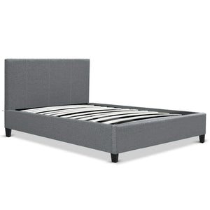 Artiss King Single Size Bed Frame Base Mattress Platform Fabric Wooden Grey NEO