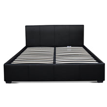 Load image into Gallery viewer, Artiss Queen Size PU Leather and Wood Bed Frame Headborad - Black
