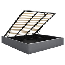 Load image into Gallery viewer, Artiss King Size Gas Lift Bed Frame Base With Storage Platform Fabric