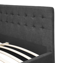 Load image into Gallery viewer, Artiss Queen Size Fabric Bed Frame Headboard with Drawers  - Charcoal