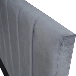 Artiss King Size Fabric Bed Headboard - Charcoal