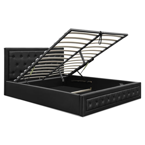 Artiss Tiyo Gas Lift Bed Frame - Queen