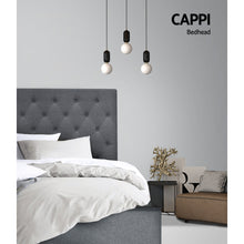 Load image into Gallery viewer, King Single Size Bed Head Headboard Bedhead Fabric Frame Base CAPPI Grey