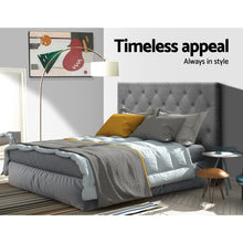 Load image into Gallery viewer, King Single Size Bed Head Headboard Bedhead Fabric Frame Base CAPPI Grey