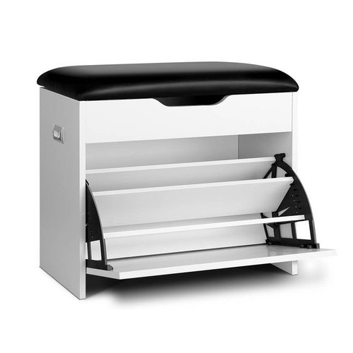 Artiss Adjustable 3 Tier Storage Cupboard - White