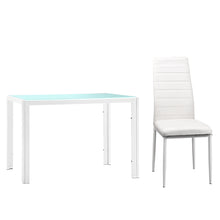 Load image into Gallery viewer, Artiss 5 Piece Dining Table Set - White