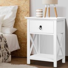 Load image into Gallery viewer, Artiss Bedside Tables Drawers Side Table Nightstand Lamp Chest Unit Cabinet x2