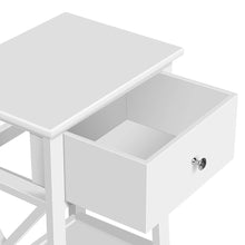 Load image into Gallery viewer, Bedside Table Coffee Side Cabinet Drawer Wooden White