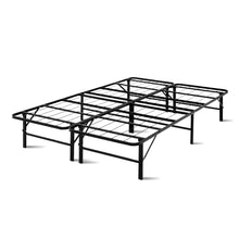 Load image into Gallery viewer, Artiss Foldable Double Metal Bed Frame - Black