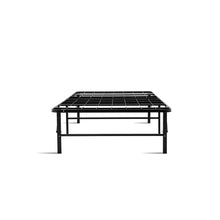 Load image into Gallery viewer, Artiss Foldable Single Metal Bed Frame - Black