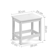 Load image into Gallery viewer, Artiss Kids Lift-Top Desk and Stool - White