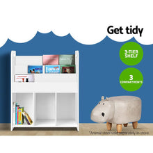 Load image into Gallery viewer, Artiss Kids Bookshelf Children Bookcase Display Cabinet Toys Storage Organizer