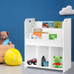 Artiss Kids Bookshelf Children Bookcase Display Cabinet Toys Storage Organizer