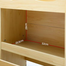 Load image into Gallery viewer, Artiss Kids Bookshelf Toy Bin Storage Box Children Organizer Bookcase 3 Tiers 2 Drawers