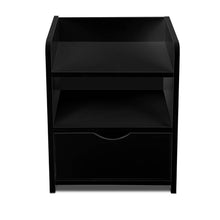 Load image into Gallery viewer, Artiss Bedside Table Drawer - Black