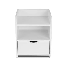 Load image into Gallery viewer, Artiss Bedside Table Drawer - White