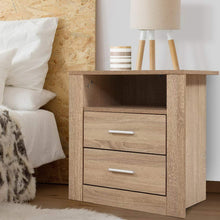 Load image into Gallery viewer, Artiss Bedside Tables Drawers Storage Cabinet Shelf Side End Table Oak