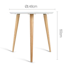 Load image into Gallery viewer, Artiss Round Side Table - White