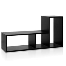 Load image into Gallery viewer, Artiss DIY L Shaped Display Shelf - Black