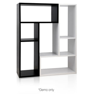 Artiss DIY L Shaped Display Shelf - Black