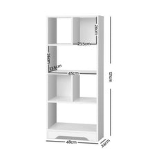 Load image into Gallery viewer, Artiss Display Shelf Bookcase Storage Cabinet Bookshelf Bookcase Home Office White