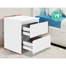 Load image into Gallery viewer, Artiss Bedside Table Cabinet Lamp Side Tables Drawers Nightstand Unit White