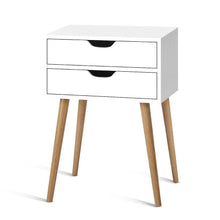 Load image into Gallery viewer, Artiss Bedside Tables Drawers Side Table Nightstand Wood Storage Cabinet White