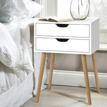 Load image into Gallery viewer, Artiss Bedside Tables Drawers Side Table Nightstand Wood Storage Cabinet White