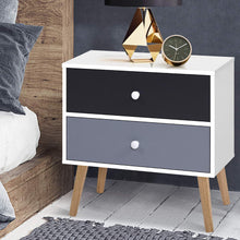 Load image into Gallery viewer, Artiss Bedside Tables Drawers Side Table Nightstand Lamp Side Storage Cabinet