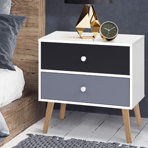 Artiss Bedside Tables Drawers Side Table Nightstand Lamp Side Storage Cabinet
