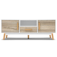 Load image into Gallery viewer, Artiss Wooden Entertainment Unit - White &amp; Wood