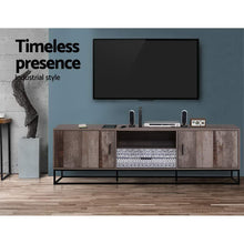 Load image into Gallery viewer, Artiss TV Cabinet Entertainment Unit Stand Storage Wooden Industrial Rustic 180cm