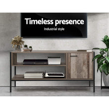 Load image into Gallery viewer, Artiss TV Cabinet Entertainment Unit Stand Storage Wood Industrial Rustic 124cm