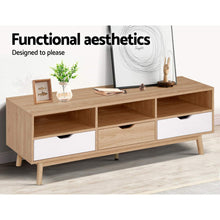 Load image into Gallery viewer, Artiss TV Cabinet Entertainment Unit Stand Wooden Storage 140cm Scandinavian