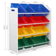 Load image into Gallery viewer, Artiss 12 Bin Toy Organiser Storage Rack