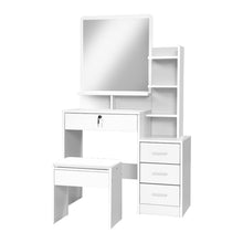Load image into Gallery viewer, Artiss Dressing Table Mirror Stool Jewellery Cabinet Makeup Organizer Drawer