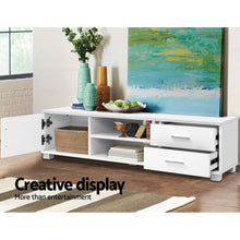 Load image into Gallery viewer, Artiss 120cm TV Stand Entertainment Unit Storage Cabinet Drawers Shelf White