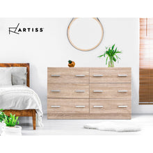 Load image into Gallery viewer, Artiss 6 Chest of Drawers Cabinet Dresser Table Tallboy Lowboy Storage Wood
