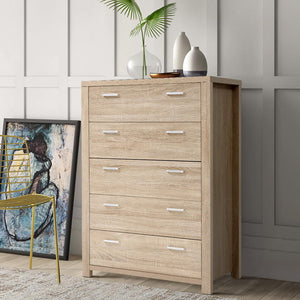 Artiss 5 Chest of Drawers Tallboy Dresser Table Bedroom Storage Cabinet