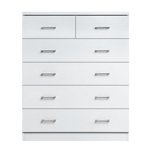 Artiss Tallboy 6 Drawers Storage Cabinet - White