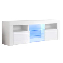 Load image into Gallery viewer, Artiss TV Cabinet Entertainment Unit Stand RGB LED Gloss Furniture 160cm White