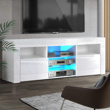Load image into Gallery viewer, Artiss TV Cabinet Entertainment Unit Stand RGB LED Gloss Furniture 160cm White