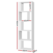 Load image into Gallery viewer, Artiss Display Shelf 5 Tier Storage Bookshelf Bookcase Ladder Stand Rack