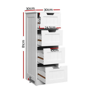 Storage Cabinet Chest of Drawers Dresser Bedside Table Bathroom Stand Furniture