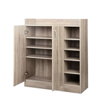 Load image into Gallery viewer, Artiss 2 Doors Shoe Cabinet Storage Cupboard - Wood